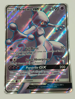 Pokemon Mewtwo GX Full Art Holo TCG Shining Legends 72/73 - nice! see photos! - Image 1