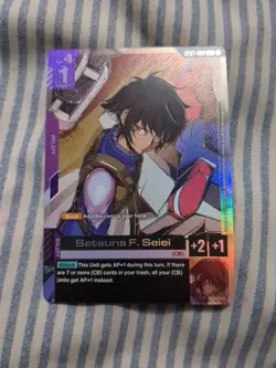 Setsuna F. Seiei STO7-009 Alt Art Gundam Card Game CELESTIAL DRIVE - Image 1