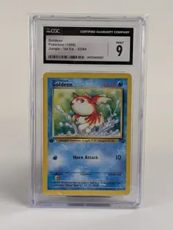 Pokemon WOTC Goldeen 53/64 Jungle 1st Edition CGC 9 Card - Image 1