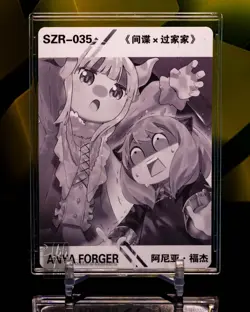 Anya Forger Spy X Family SZR Flash Premium Gold Glitter Foil Card Anime - Image 2