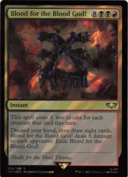 Blood for the Blood God! (Surge Foil) - FOIL - R Universes Beyond: Warhammer 40, - Image 1