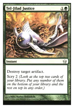 Tel-Jilad Justice Fifth Dawn MTG - NM+ Mythic Relics - Image 1