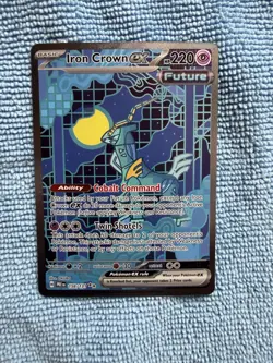 Pokemon Prismatic Evolutions, Iron Crown EX #158 Special Illustration Rare (NM) - Image 1