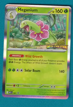 Meganium MEP 001, Mega Evolution Prerelease Stamped Promos, Pokemon Tcg Mep001 - Image 1