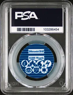 PSA 9 2000 POKEMON COIN PROMO PIKACHU BASE SET 2 THEME DECK - Image 2