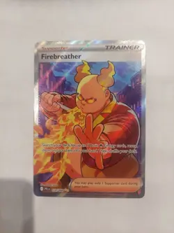 Pokemon TCG Phantasmal Flames Firebreather 119/094 Full Art NM English - Image 1