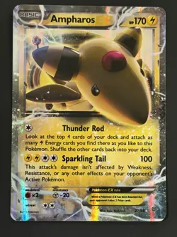 Ampharos EX 27/98 XY Ancient Origins Holo Rare Pokemon TCG LP - Image 1