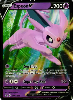 Pokemon TCG Espeon V SWSH Black Star Promos SWSH201 Holo Promo NM - Image 1