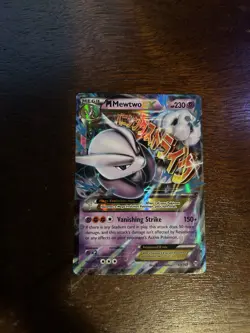 Pokemon TCG XY: Breakthrough M Mewtwo EX Ultra Rare Holo Card 63/162 - Image 1