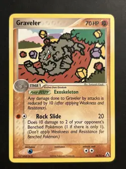 Graveler 34/92 Pokemon TCG Card Uncommon 2006 Legend Maker LP - Image 1