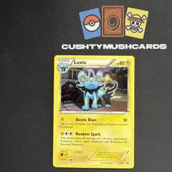 POKEMON LUXIO HOLO PROMO CARD BW34 BLACK WHITE - Image 1