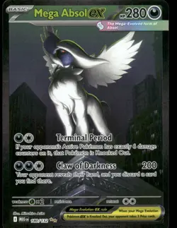 Pokemon Cards Mega Absol ex 180/132 Mega Evolution Special Illustration Rare NM - Image 1