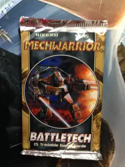 Battletech "Mechwarrior" 15-Card Sealed Booster Pack X1 - Image 1