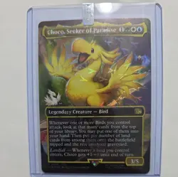 Choco, Seeker of Paradise MTG 0569 Final Fantasy (borderless) Chocobo Track Foil - Image 3