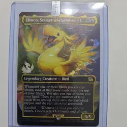 Choco, Seeker of Paradise MTG 0569 Final Fantasy (borderless) Chocobo Track Foil - Image 4