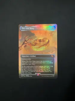 The One Ring (Borderless) (LTR) Magic The Gathering Foil Mint - Image 1