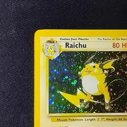 Pokemon TCG Raichu Base Set 2 16/130 Holo Rare NM - Image 2