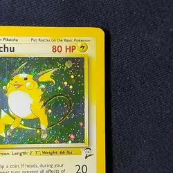 Pokemon TCG Raichu Base Set 2 16/130 Holo Rare NM - Image 3
