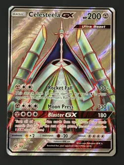 Pokemon TCG Celesteela GX 144/156 Holo Ultra Prism Full Art Ultra Rare NM - Image 1
