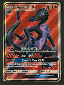 Pokemon Salazzle GX 132/147 Burning Shadows Holo Full Art Ultra Rare NM - Image 1
