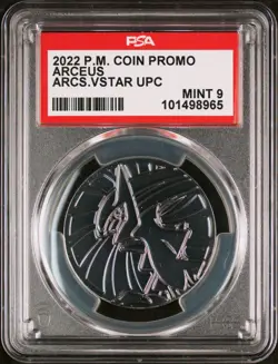 PSA 9 2022 POKEMON COIN PROMO ARCEUS ARCEUS VSTAR ULTRA-PREMIUM COLLECTION - Image 1