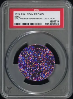 PSA 9 2024 POKEMON COIN PROMO IONO IONO PREMIUM TOURNAMENT COLLECTION - Image 1