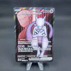 Pokemon Team Rocket's Mewtwo ex - 213/182 Full Art Destined Rivals NM Near Mint - Image 1