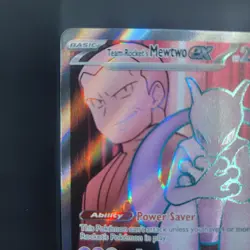 Pokemon Team Rocket's Mewtwo ex - 213/182 Full Art Destined Rivals NM Near Mint - Image 4
