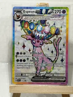 Pokemon TCG Espeon ex 175 Scarlet & Violet Promo NM - Image 1