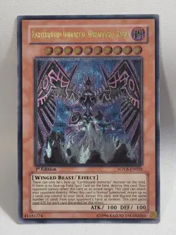 YuGiOh Earthbound Immortal Wiraqocha Rasca SOVR-EN026 1st Ed Ultimate Rare LP/NM - Image 1