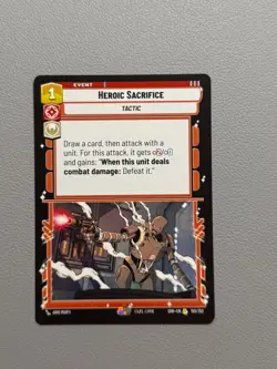 Star Wars Unlimited HEROIC SACRIFICE 150/252 SOR SWU (x1 cards) - Image 1