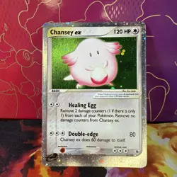 Pokemon Chansey EX TCG Holo Ultra Rare Card Ruby and Sapphire 96/109 - Image 1