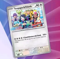 Pokemon Horizons - Terapagos and Friends - Oversized Jumbo Stamped Promo Card - Image 1