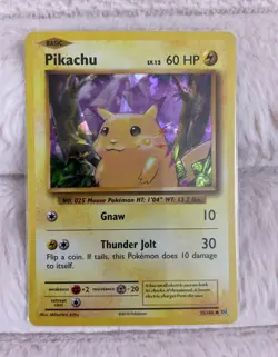 Pokemon TCG Pikachu 35/108 Evolutions Cracked Ice Holo Theme Deck Card NM - Image 1
