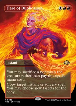 MTG - Flare of Duplictaion - Modern Horizons 3 (0333) Borderless Foil NM - Image 1