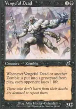 Moderatly Played, English - 1 x MTG Vengeful Dead - Foil Scourge - Image 1