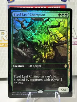 FOIL Steel Leaf Champion ~ Store Championship Dominaria [ Excellent ] [ MTG ] - Image 1