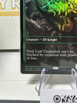 FOIL Steel Leaf Champion ~ Store Championship Dominaria [ Excellent ] [ MTG ] - Image 5