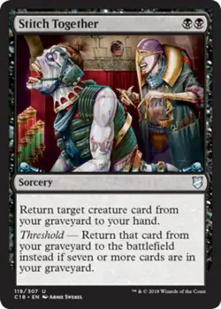 MTG Stitch Together, Commander 2018, Damaged, English - Image 1