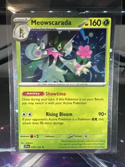 Pokemon TCG Meowscarada 018/159 Cosmos Foil Holo Promo NM/M - Image 1