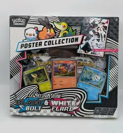Pokemon Scarlet & Violet 10.5 Black Bolt & White Flare Unova Poster Collection - Image 1