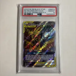 2019 POKEMON SM BLACK STAR PROMO FULL ART/MOLTRES & ZAPDOS & ARTICUNO GX PSA 10 - Image 1