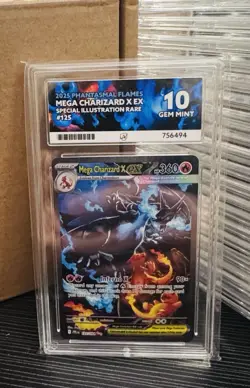 Pokemon TCG Mega Charizard X EX 125/094 🔥 - Ace 10 PERFECT SUBGRADES - Image 4