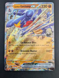 Cynthia's Garchomp ex - Pokemon TCG Destined Rivals 104/182 - PACK FRESH / MINT - Image 1