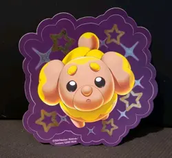 POKEMON SHINY FIDOUGH STICKER PALDEAN FATES 3 PACK BLISTER - Image 1