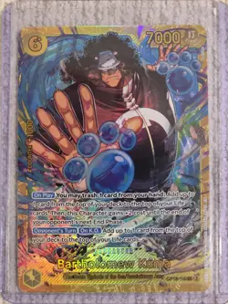 One Piece CCG Batholomew Kuma Op12-119 Sec Super Rare NM Condition - Image 1