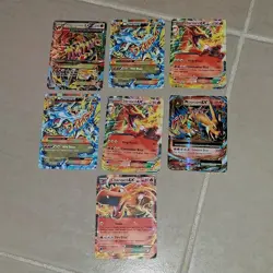 Pokemon TCG Foil Card Lot - 7x EX Charizard, Mega Charizard, Primal Groudon - Image 1