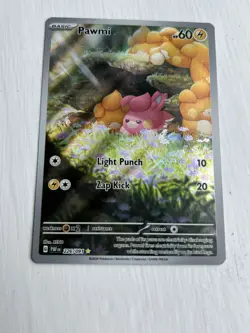 Pokemon Card Pawmi 226/091 Paldean Fates Holo Illustration Rare NM - Image 1