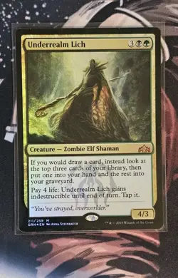 Underrealm Lich Foil - Guilds of Ravnica Magic The Gathering - Image 1