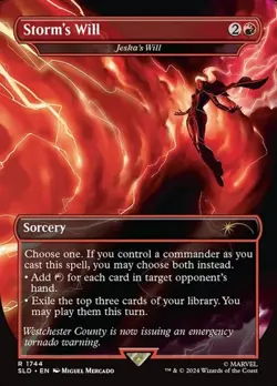 1x Jeska's Will "Storm's Will" - Extended Art NM Eng MTG - Secret Lair Drop - Image 1